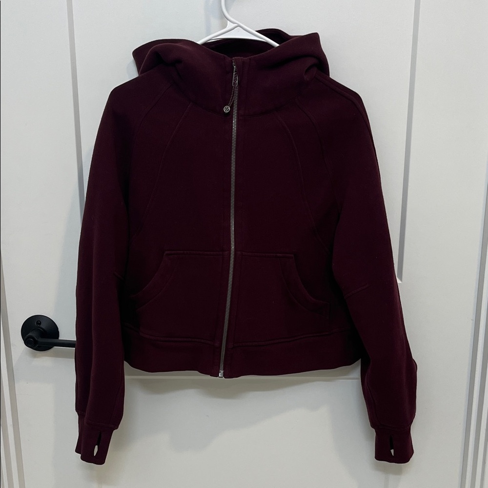 Lululemon Full Zip Scuba Hoodie Jacket XS/S Garnet
